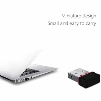 150Mbps Mini USB WiFi Adapteris 802.11 n Antena 150Mbps Belaidžio Tinklo Kortelė Išorinį USB WiFi Ethernet Adapter Desktop Laptop