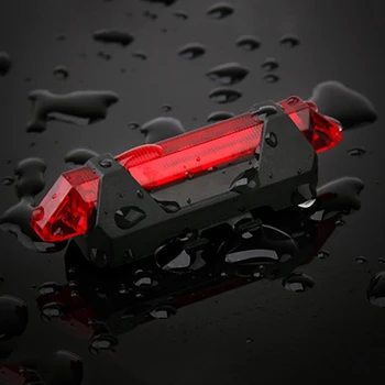 300LM Multi LED Vandeniui Dviratis Dviračio Galinis Žibintas užpakalinis Žibintas Įkraunamas USB LED Dviratį Dviračiu Uodega Raudona Šviesa Dviračių Atgal