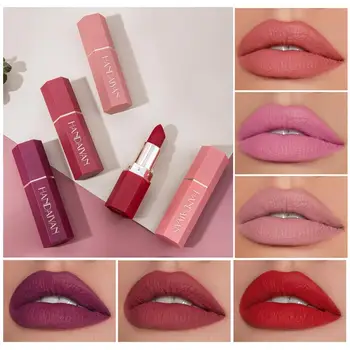 6 Spalvų Makiažas Matinis Lūpų Dažai, Vandeniui Ilgalaikį Lūpų Stick Sexy Red Velvet Pink Nude Lūpų Dažai Moterų Kosmetikos