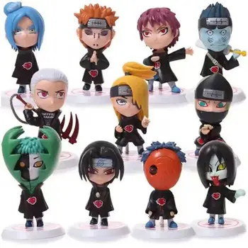 7 Stilius Japonijos Anime Naruto Simbolių Veiksmų Skaičiai Kakashi Sasuke Sakura Itachi Obito Gaara Lėlės Vinilo, PVC Modelio Paveikslas Žaislai