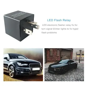 Aukštos Kokybės Reguliuojamas 3 Pin LED Elektroniniai Flasher Relė 3 Pin LED Automobilių Elektroninių Flash Relės Automobilio Relay CF14 JL-02