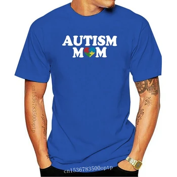 Autizmo Mama Informavimo Didžiuojasi Motina Autizmo Marškinėliai T Shirts Tees Už Moterų Medvilnės Trumpomis Rankovėmis Tee Marškinėliai