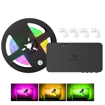 Buveinės šalies RGB TV fonas su šviesos HDMISYNC box rinkinio Spalva keičiasi ir dimmable sinchronizacija lankstus šviesos kartu su filmai/žaidimai