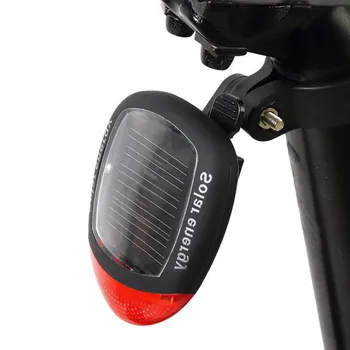 Dviračių žibintai dviračių led šviesos Saulės energija Varomas LED Galiniai Mirksi Uodegos Šviesos Dviratį Dviračiu Lempos Saugos 2LED Dviračių accessories