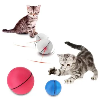 Katė, Šuo, LED Lazeris Kamuolys Raudonos Šviesos Elektroninių Valcavimo Kamuolys Žaislai Cat Kitten Juokingas Interaktyvus Žaislas Kamuolys Katė Pet products