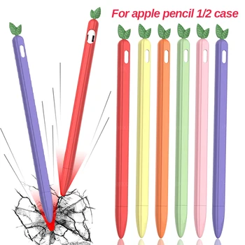 Pencil1/2 mielas vaisių silikoninis pieštukas byla dėl 