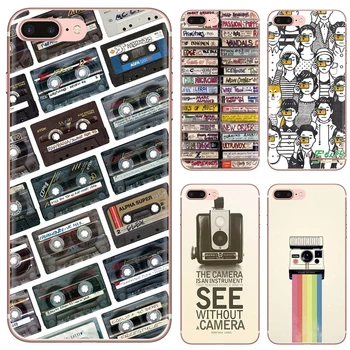 Retro Vintage Camera kasetės Silikono Telefono Maišelį, Byloje Dėl 