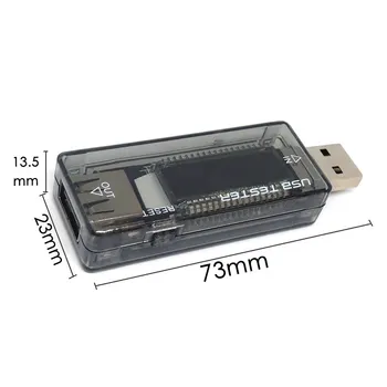 USB Dabartinių Pajėgumų Testeris Voltų Srovė LCD Ekranas Aptikti Įkroviklio Talpa Matuoklis Mobiliojo Energijos Detektorių Akumuliatoriaus Testas