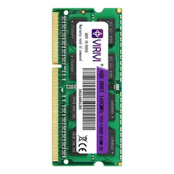 VIRIVI DDR3 DDR4 2G 4GB 8GB 1333 1600 1866 2133 2400 2666Mhz SO-DIMM 1.35 V, 1.5 V 1.2 V Nešiojamojo kompiuterio RAM 204Pin Nešiojamas Atminties core ram